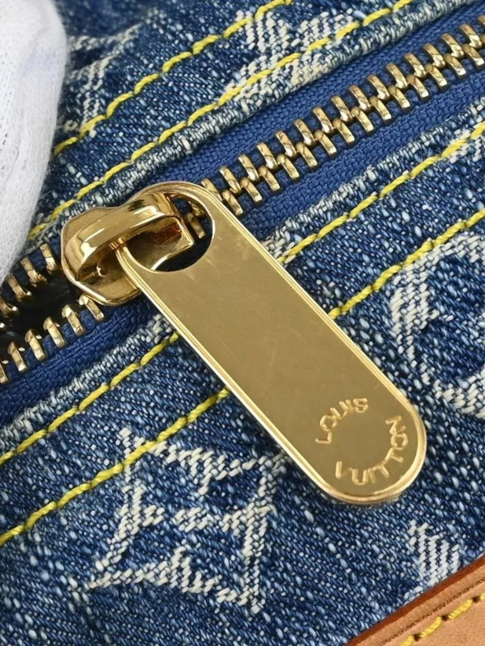 Louis Vuitton Blue Monogram Denim Baggy PM Shoulder Bag